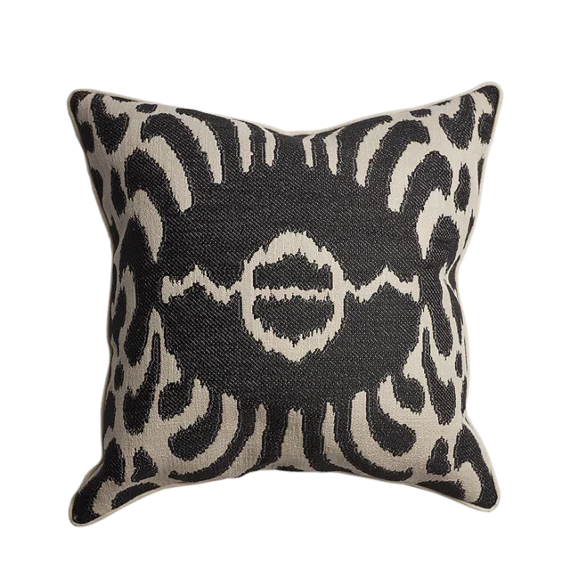 Cushion LAKAI - Black, 55x55 cms
