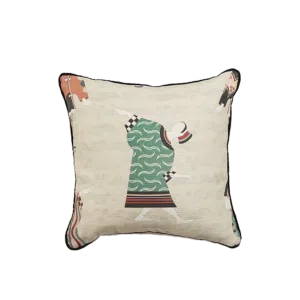 CUSHION PUNCINELLA SOFT BLACK 43X43