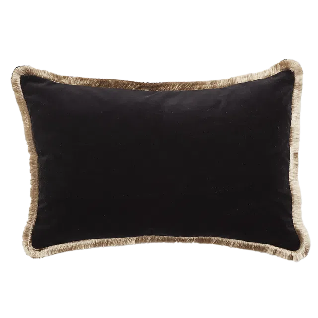 Cushion TRISTAN - Black, 60x40 cms
