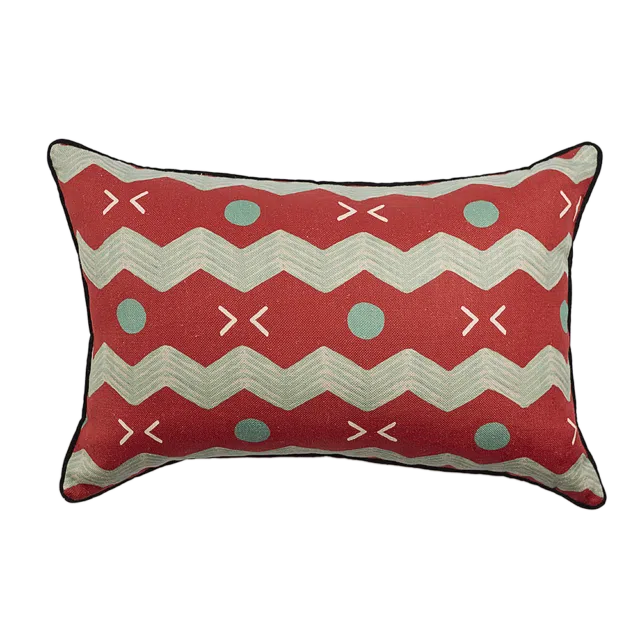 Cushion ZIG&ZAG - Pimenton, 60x40 cms
