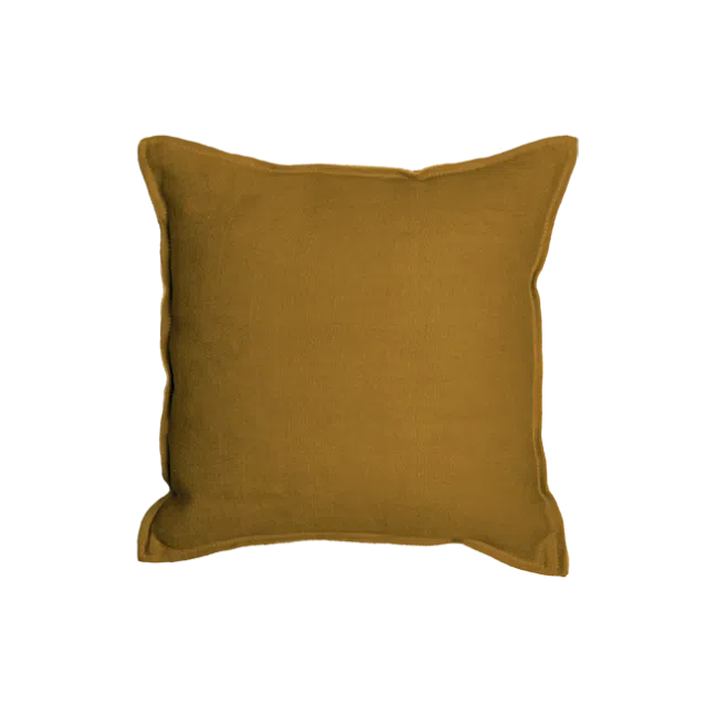 Cushion TIELT - Ochre-Butterscotch, 43x43 cms
