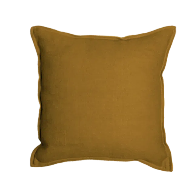 Cushion TIELT - Ochre-Butterscotch, 55x55 cms