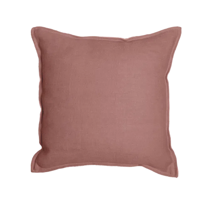 Cushion TIELT - Salmon-Wine, 55x55 cms