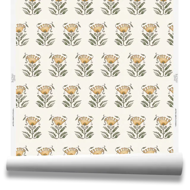 VINTAGE FLOWER - WP 40453 Yellow